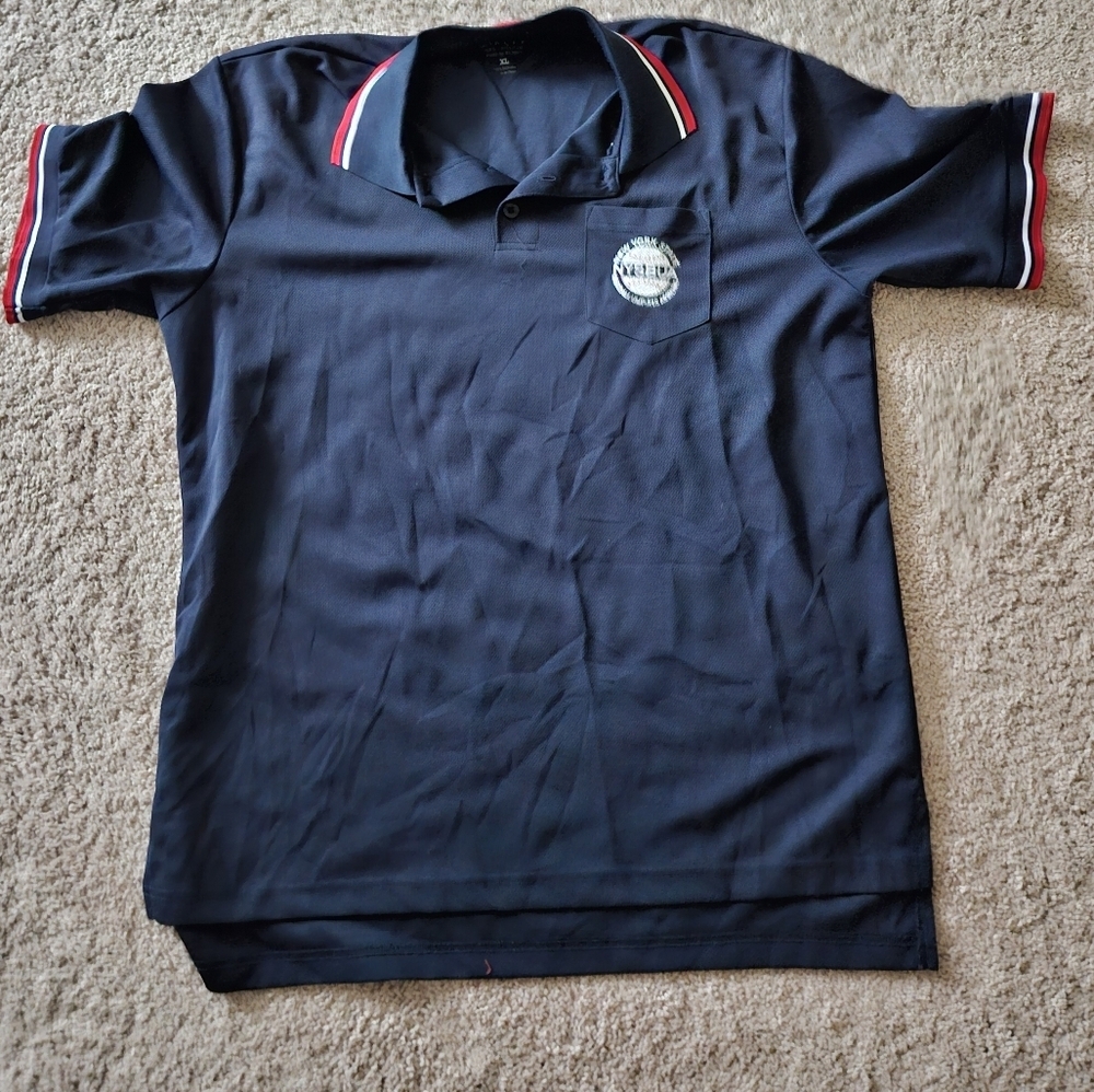 Smitty New York State Baseball Umpires Association Umpire Shirt Mens XL Navy